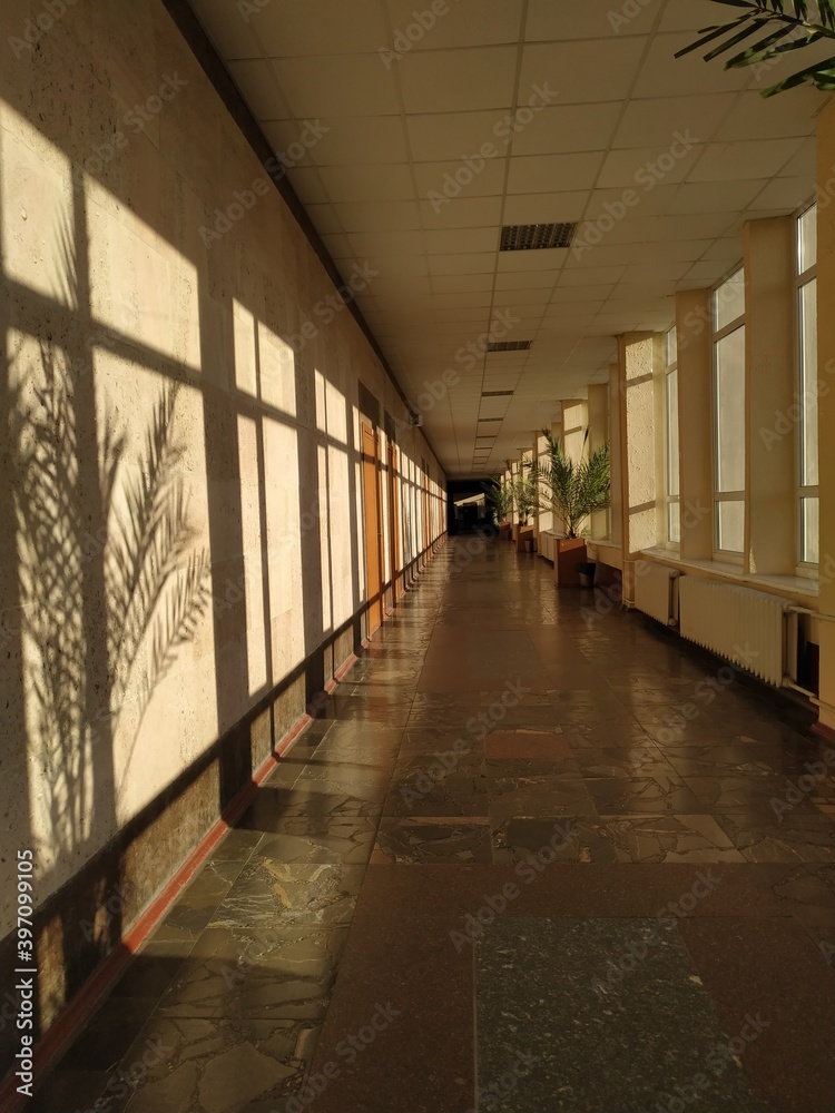 corridor in the hotel