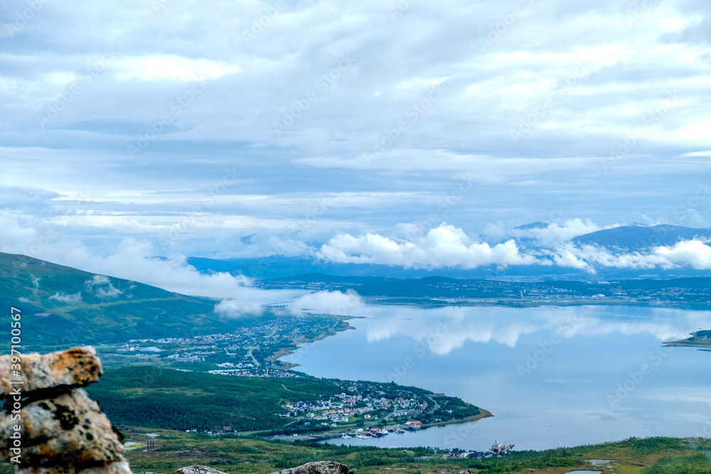 View of Tromsø city from mountain