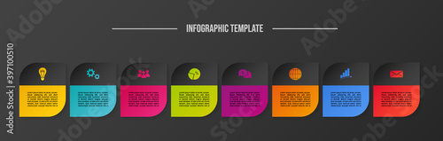 Business infographic template. Timeline. Vector