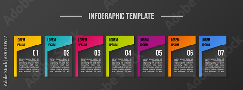 Modern infograph template. Flowchart. Vector