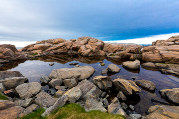 Papier peint photo  Beautiful arctic summer landscape on Barents sea  © idea_studio