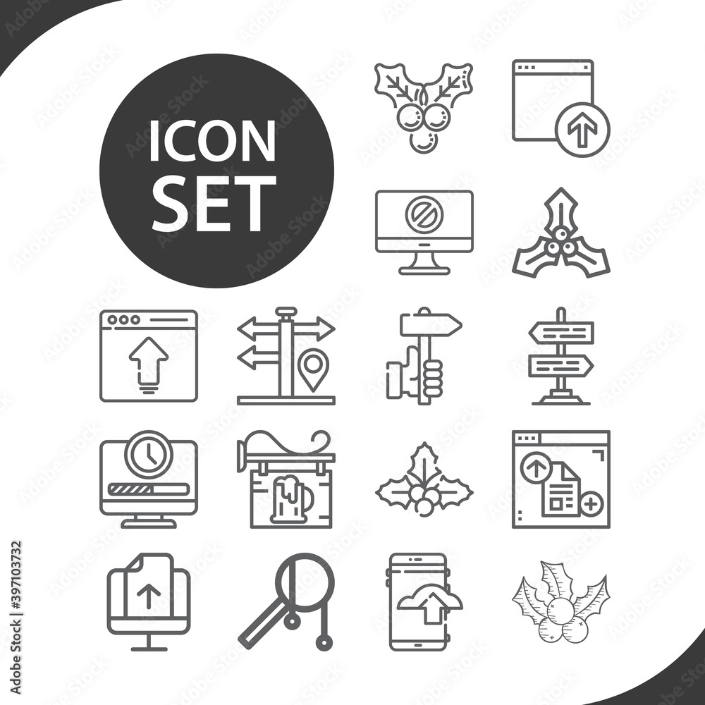 Simple set of either related lineal icons. Simple set of either related lineal icons.