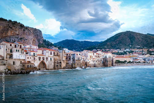 Cefalu, medieval village of Sicily island, Province of Palermo, Italy. Europe photo