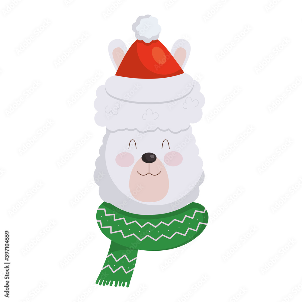 merry christmas polar bear cartoon vector design