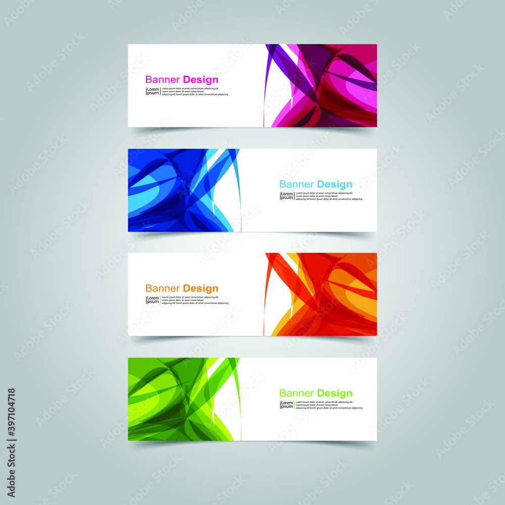 Vector Abstract banner web template Vector Abstract banner web template