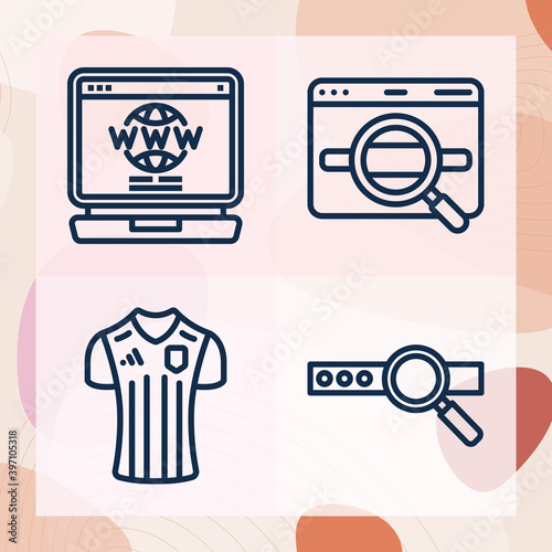 Simple set of argentine related lineal icons
