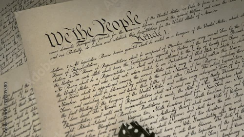 U.S. Constitution and Feather Pen, United States Declaration of Independence