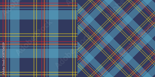 Photos Blue tartan plaid collection
