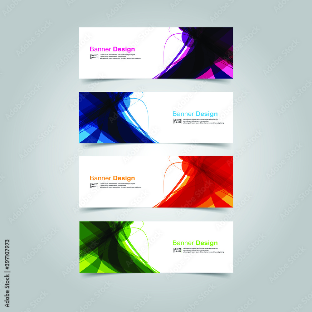 Vector Abstract banner web template Vector Abstract banner web template