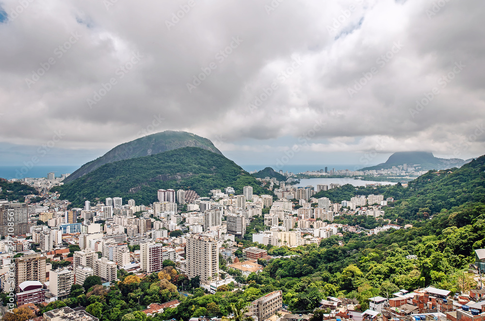 Nice view on Rio de Janeiro from the mountain