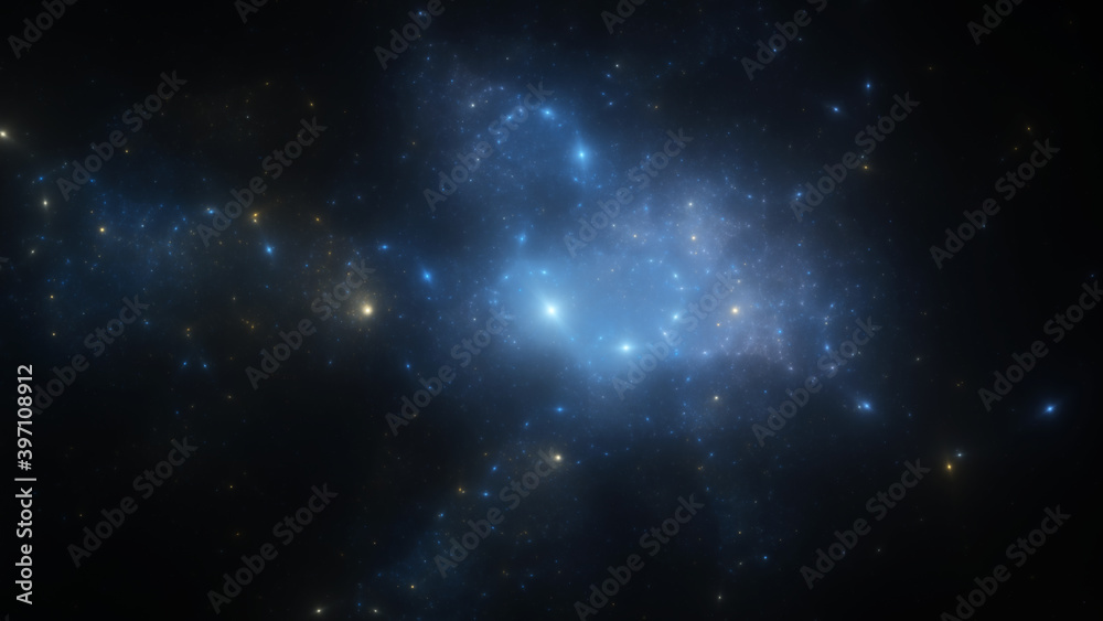 3D illustration of abstract fractal for creative design looks like galaxies 3D illustration of abstract fractal for creative design looks like galaxies