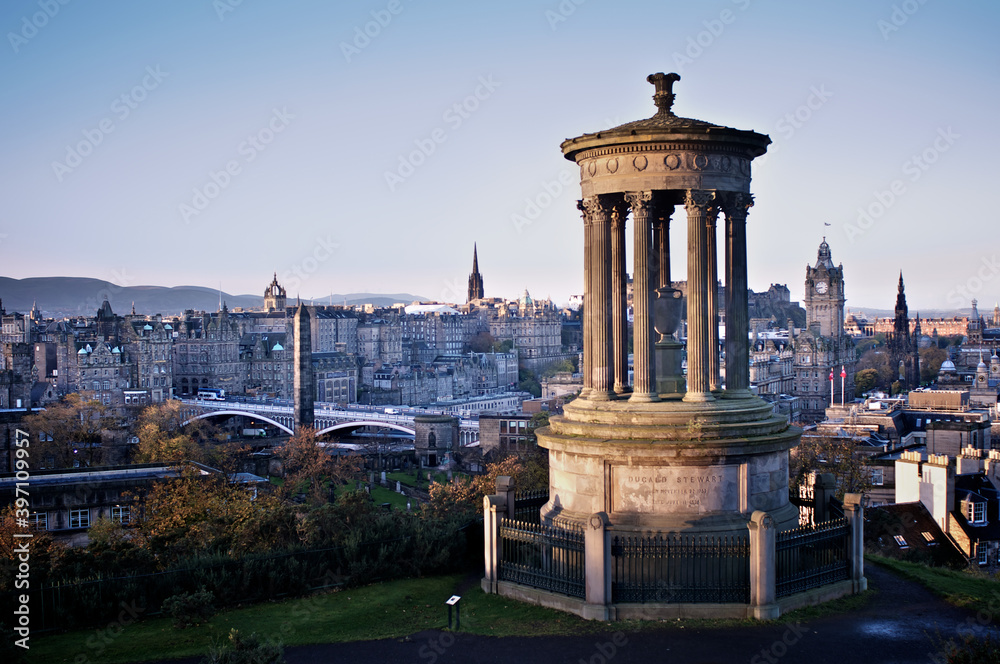 Calton Hill view in Edinburgh