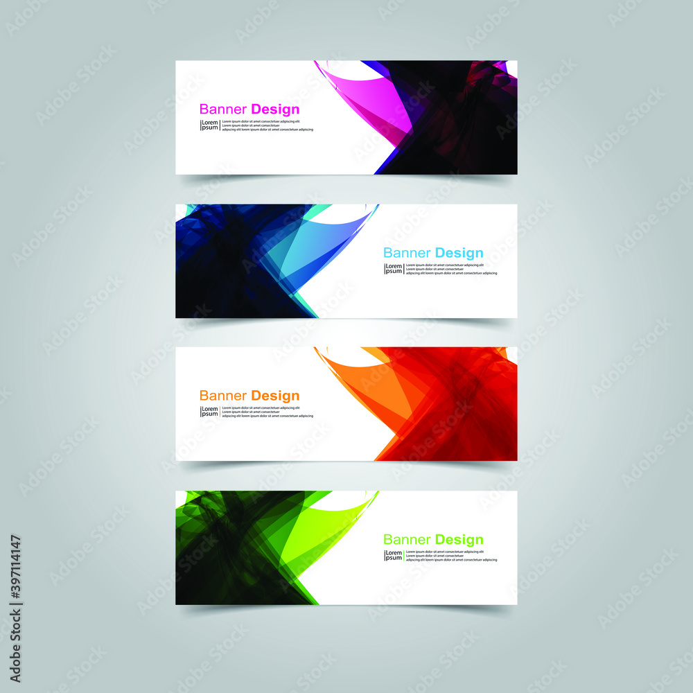 Vector Abstract banner web template Vector Abstract banner web template