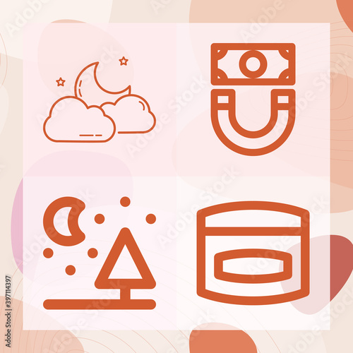 Simple set of para related lineal icons