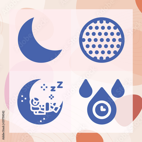 фотографія Simple set of jupiter related filled icons