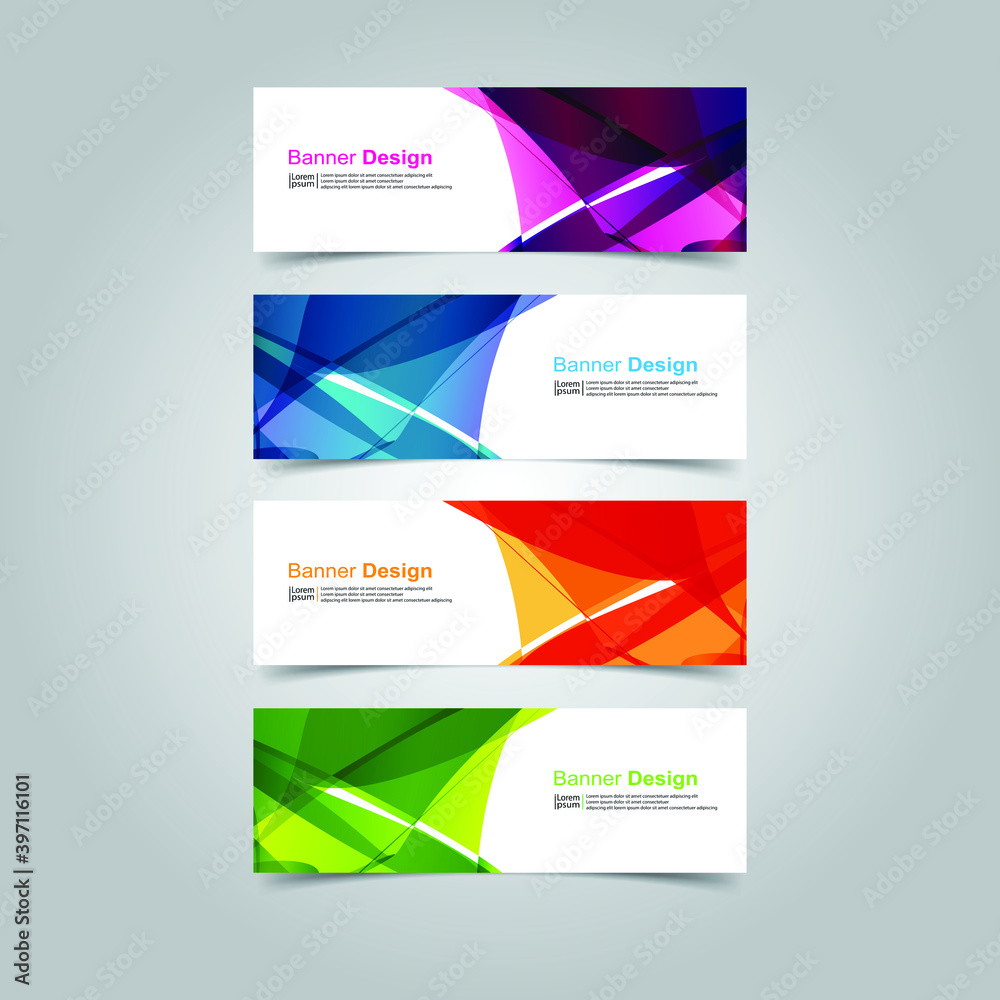 Vector Abstract banner web template Vector Abstract banner web template