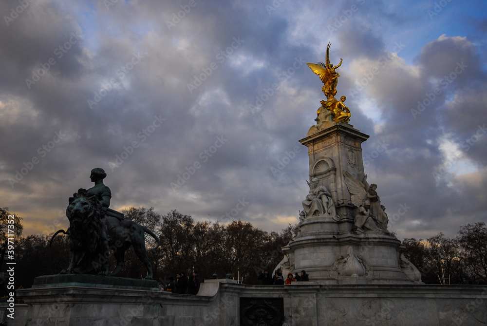 Victoria Memorial at the Mall, across Buckingham Palace, London