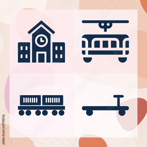 Simple set of drill related filled icons
