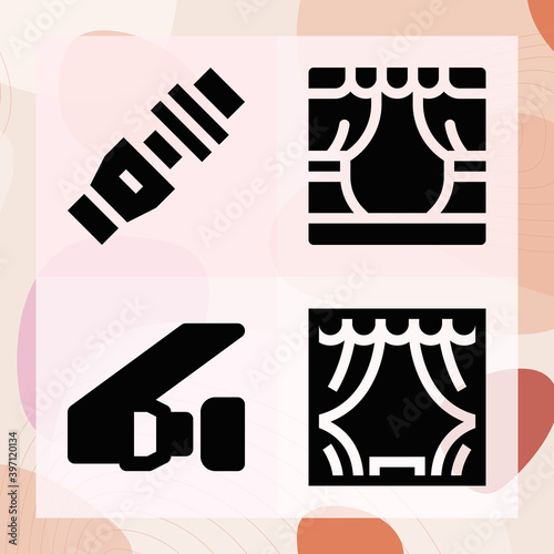 Simple set of riders related filled icons