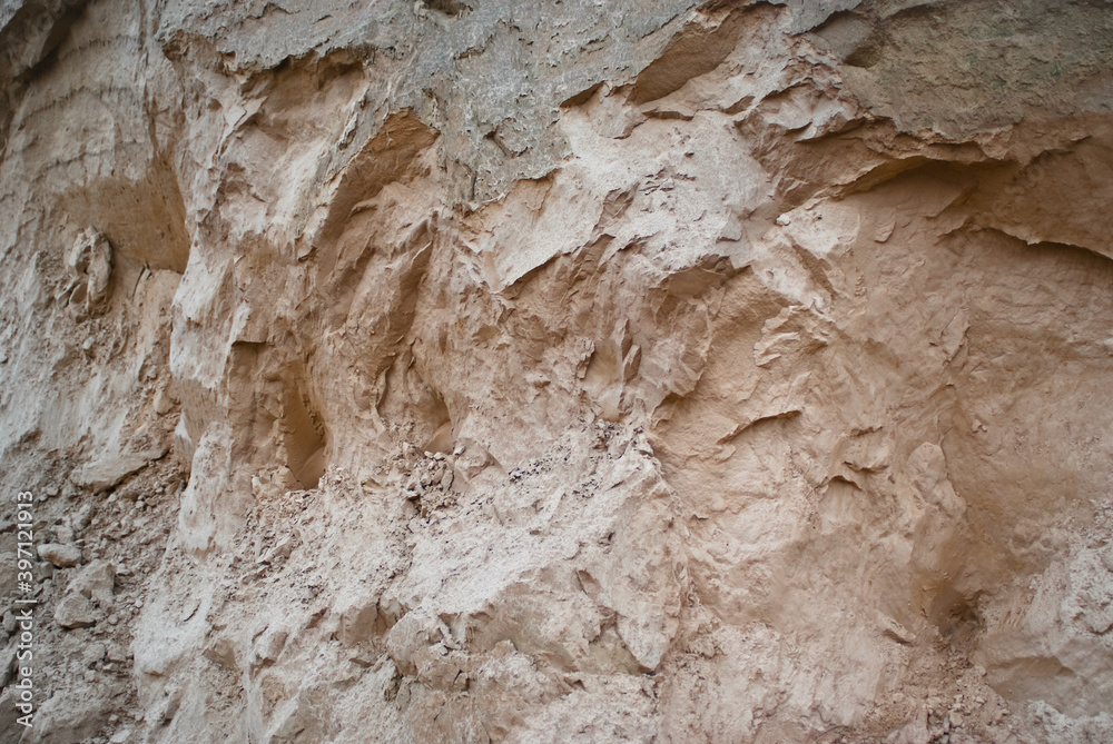 Obraz premium sand mountain. sand quarry, sand mining