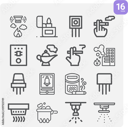 Simple set of mirrors related lineal icons.