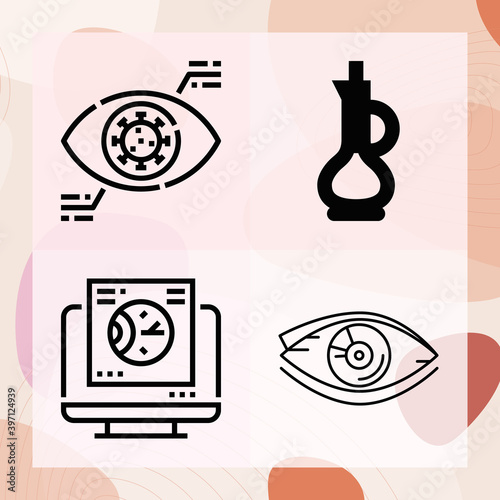 Simple set of middle related lineal icons