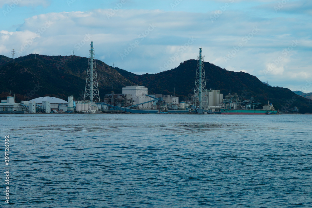 Fototapeta premium Takehara in Hiroshima, 2020.