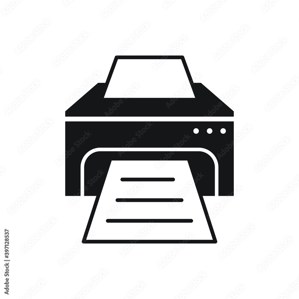 Printer icon design template. vector illustration Printer icon design template. vector illustration