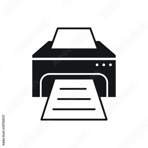 Printer icon design template. vector illustration