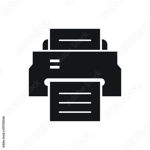 Printer icon design template. vector illustration