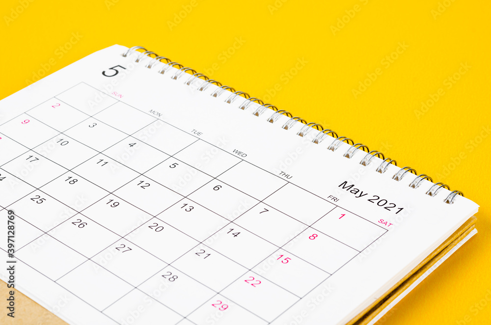 May 2021 Calendar desk for organizer to plan and reminder. May 2021 Calendar desk for organizer to plan and reminder.
