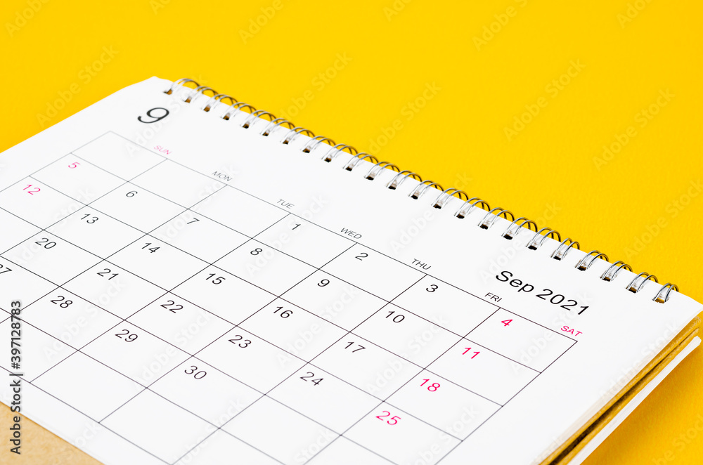 September 2021 Calendar desk for organizer to plan and reminder. September 2021 Calendar desk for organizer to plan and reminder.