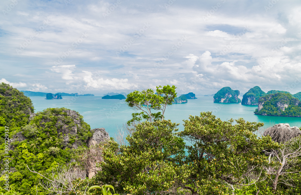 Koh Hong island view point to Beautiful scenery view 360 degree.
