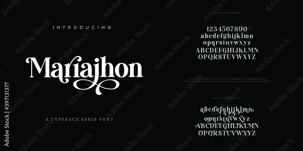 Abstract Fashion font alphabet. Minimal modern urban fonts for logo, brand etc. Typography typeface uppercase lowercase and number. vector illustration