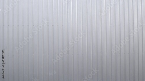 Wallpaper Mural White Corrugated metal sheet surface of the wall. Galvanize steel background. Torontodigital.ca