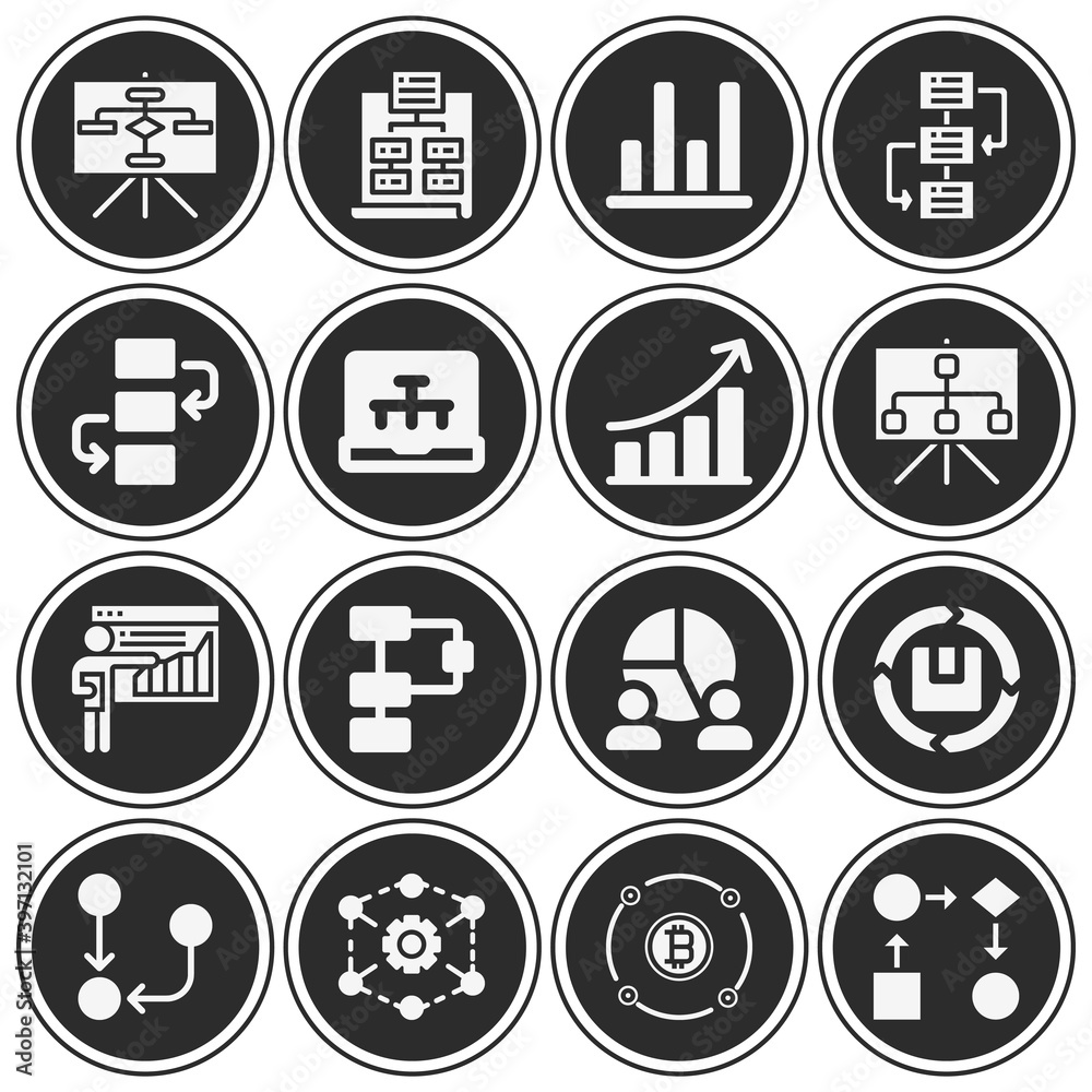 16 pack of illustrates filled web icons set 16 pack of illustrates filled web icons set