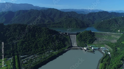 Saturday, July 1, 2017, Taoyuan Shimen Reservoir in sunny weather. Taoyuan City, Taiwan.