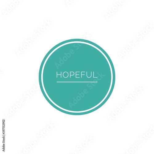 ''Hopeful'' Lettering