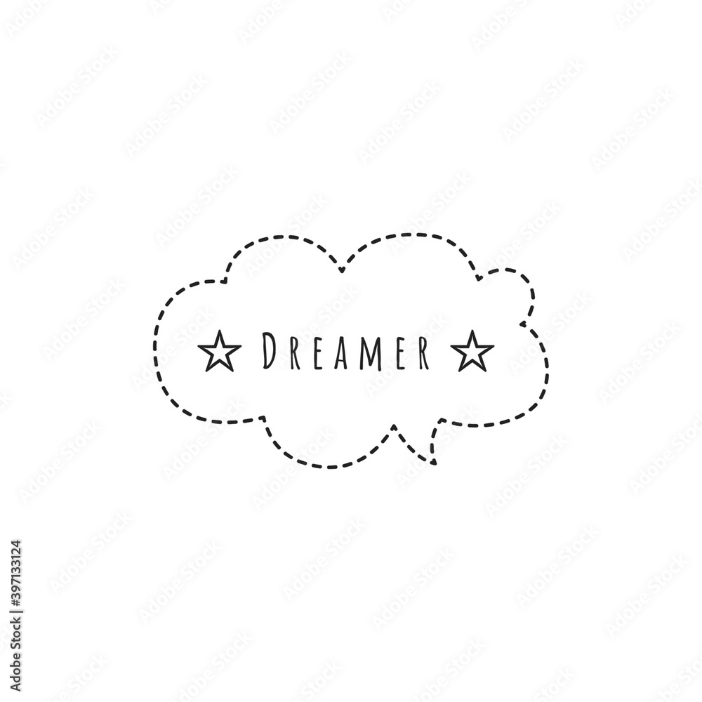 Fototapeta premium ''Dreamer'' Lettering