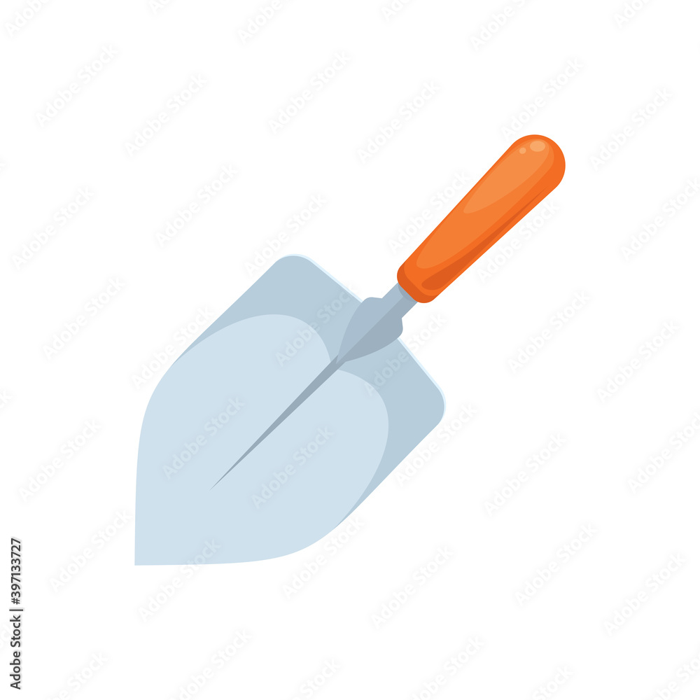a garden shovel. Isolated Vector Illustration