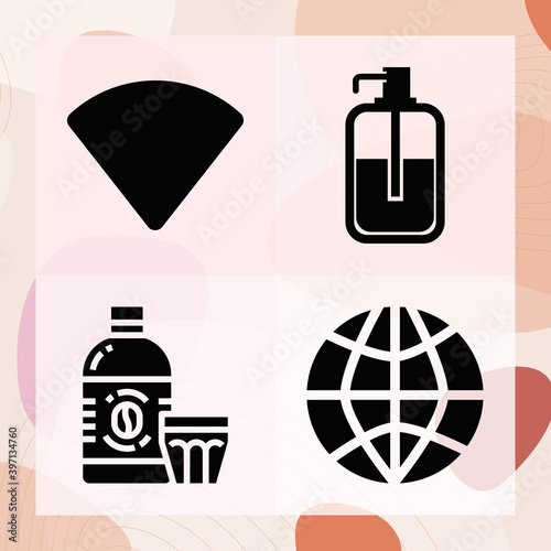 Simple set of ample related filled icons