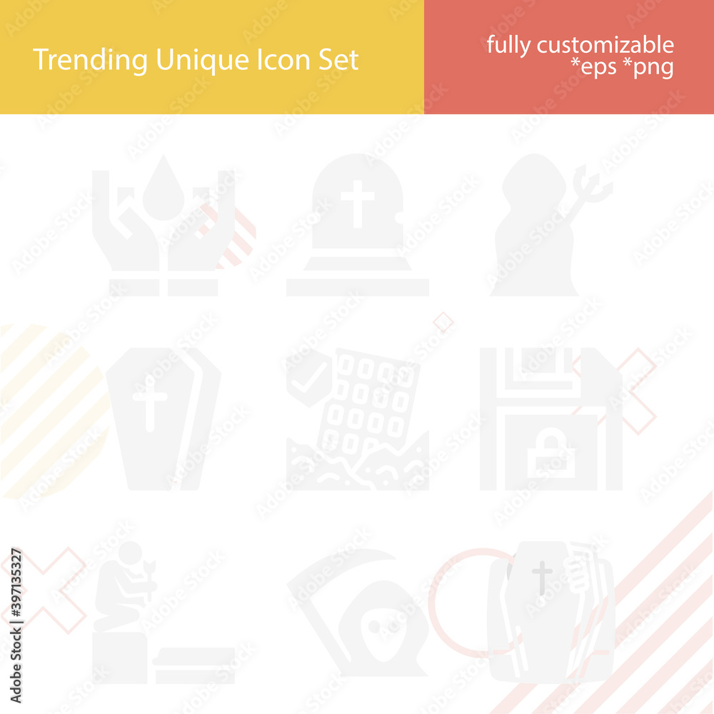 Simple set of destruction related filled icons. Simple set of destruction related filled icons.
