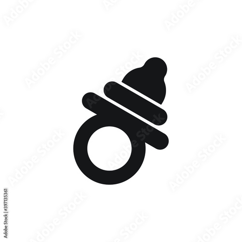 Baby pacifier icon design. vector illustration