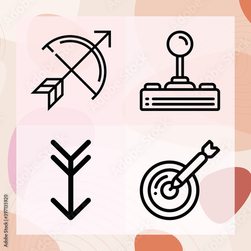 Simple set of plays related lineal icons