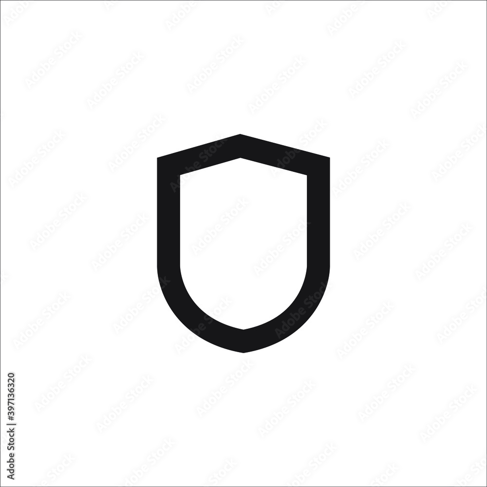 Icon vector graphic of Shield, good for template Icon vector graphic of Shield, good for template