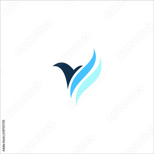 logo icon templet vector bird wing