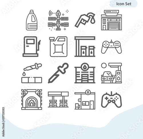 Simple set of niche related lineal icons.