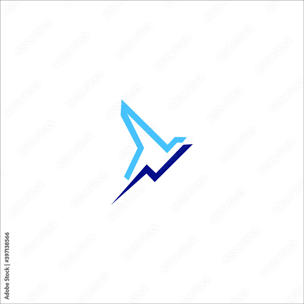logo icon templet vector  bird wing