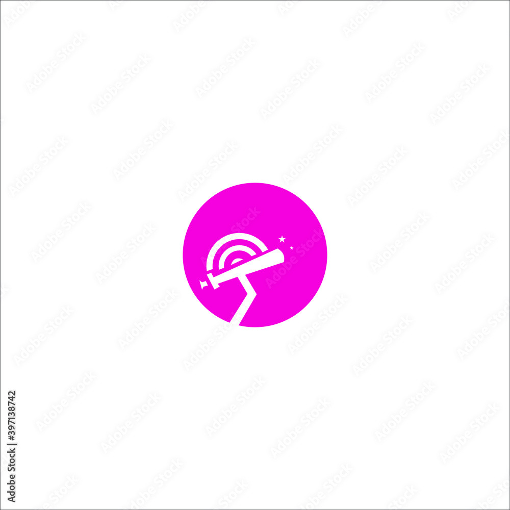 logo icon templet vector telescope logo icon templet vector telescope