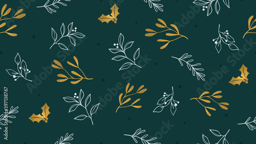 Happy Holidays Seamless pattern vector. Happy New year 2021 background. Happy Winter patterns design concept for fabric, cover, invitation card, website banner, social media story and post.